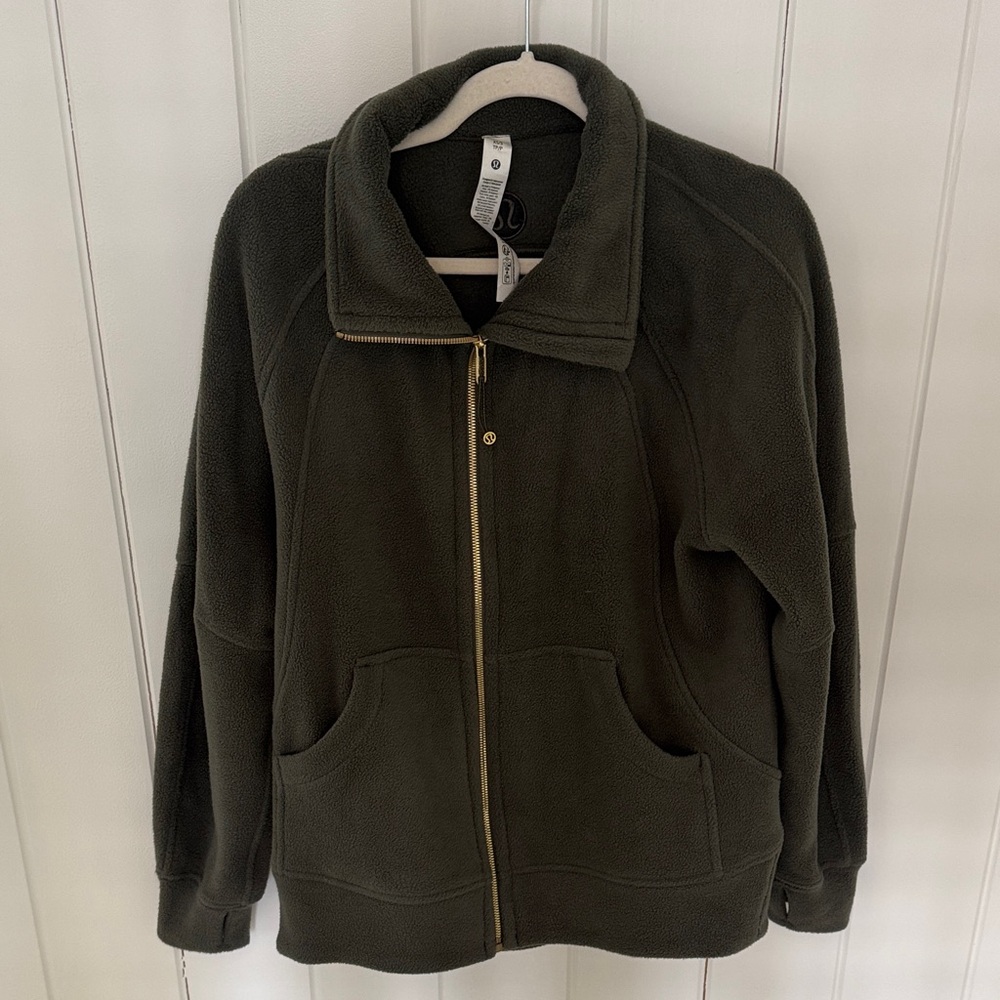 Lululemon Olive Green Zip-Up Jacket